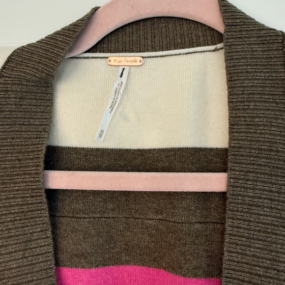 Free People League Of Her Own Cardigan Aurora Pinecone Combo XS NWOT - Picture 6 of 6